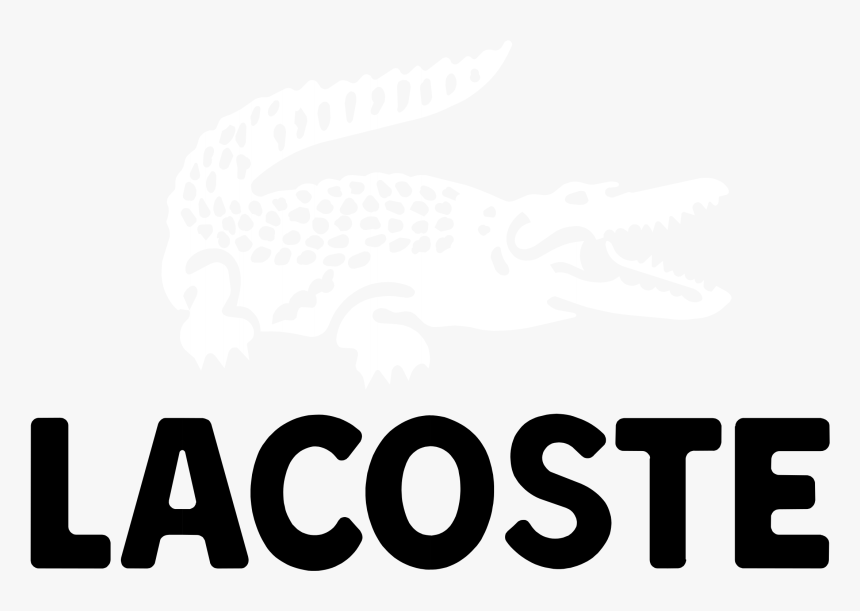 lacoste logo black and white