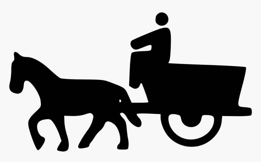 Carriage Horse Png Download - Horse Carriage Icon Png, Transparent Png, Free Download