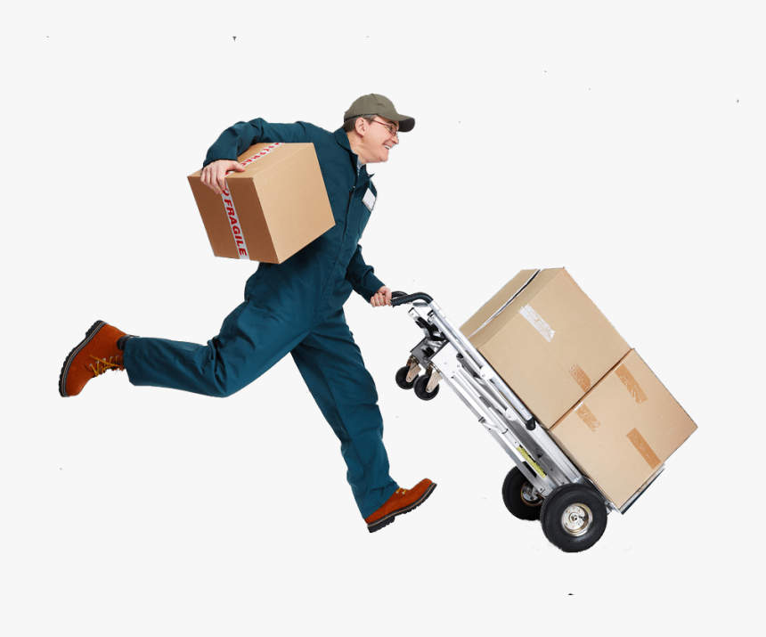 Dubai Motor City Movers Packers - Delivery Man Transparent Background, HD Png Download, Free Download