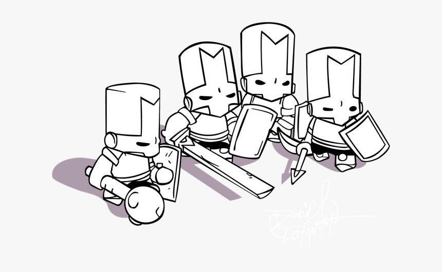 Castle Crashers Colouring Pages - Castle Crasher Coloring Pages, HD Png Download, Free Download