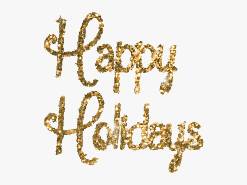 Glitter Happy Holidays Png File - Glitter Happy Holidays Png, Transparent Png, Free Download