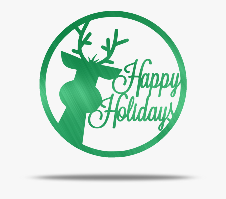 Happy Holidays Reindeer Steel Wall Sign - Easter, HD Png Download, Free Download
