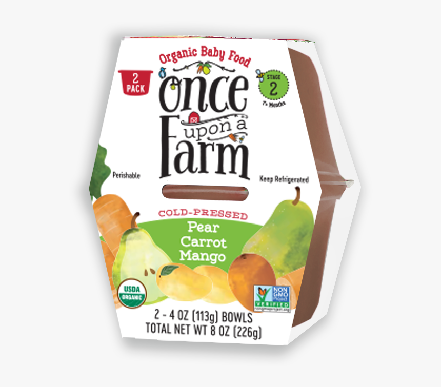 Once Upon A Farm Stage 2 Organic Pear, Carrot & Mango - Once Upon A Farm Bowl, HD Png Download, Free Download