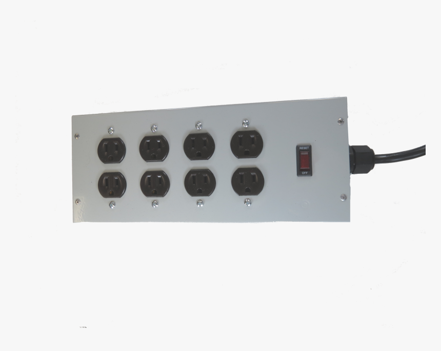 4 Outlet Commercial Power Strip 8 Outlet Commercial - Electronics, HD Png Download, Free Download