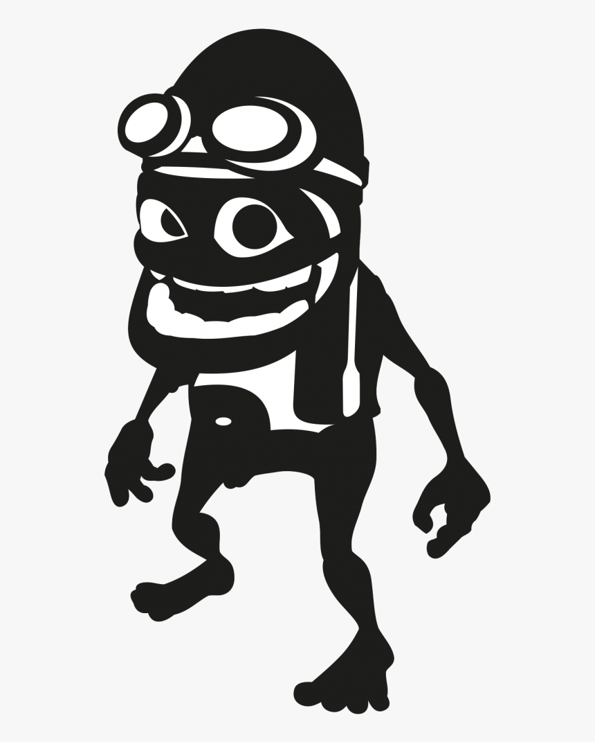 Crazy Frog Source - Crazy Frog Black And White, HD Png Download, Free Download