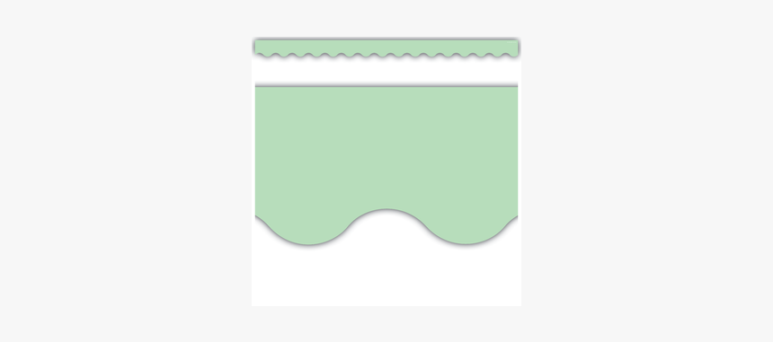 Mint Green Scalloped Border Trim - Paper, HD Png Download, Free Download