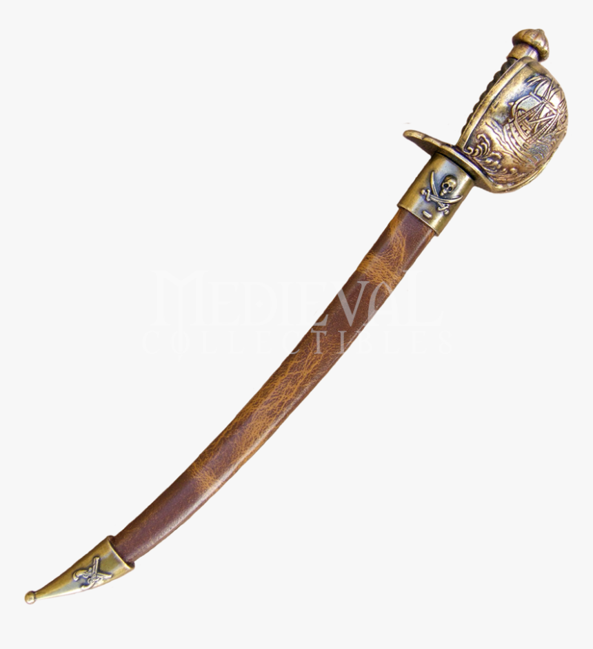 Pirate Cutlass Letter Opener With Scabbard - Pirate Sword And Sheath, HD Png Download, Free Download