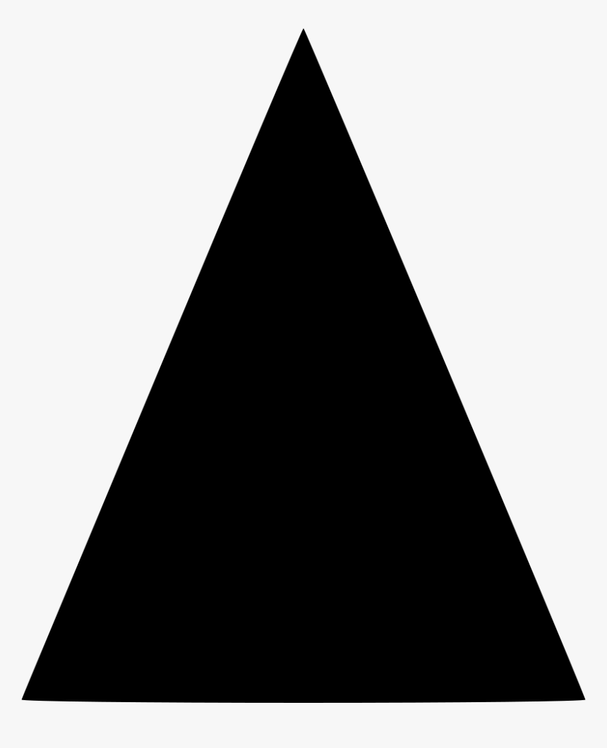 Triangle Shape Png - Black Isosceles Triangle Png, Transparent Png, Free Download