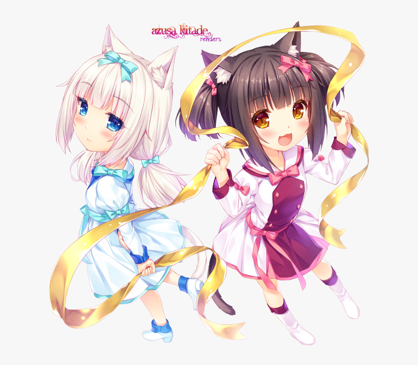 Vanilla,nekopara,neko Works,foreign Vn,зарубежные Vn,визуальные - Nekopara Chocola And Vanilla Loli, HD Png Download, Free Download