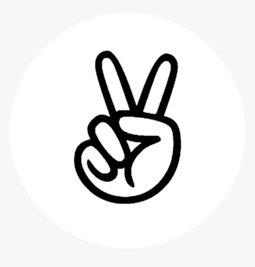 Facebook Linkedin Angellist - Animated Peace Sign Hand, HD Png Download, Free Download