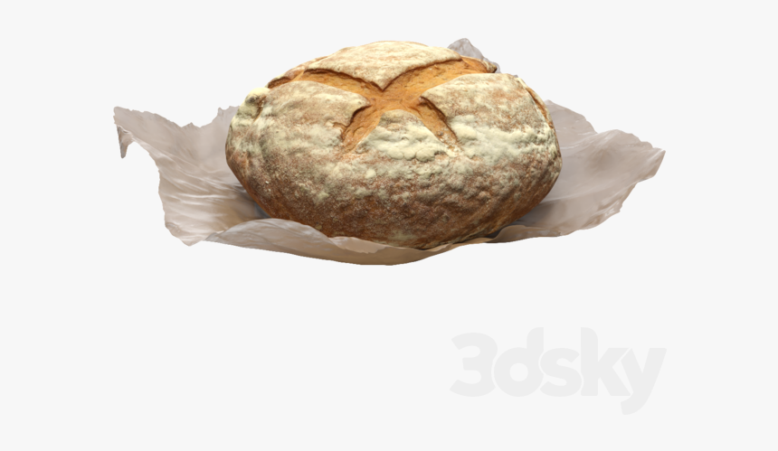 Round Loaf Of Bread On Wax Paper - Lye Roll, HD Png Download, Free Download