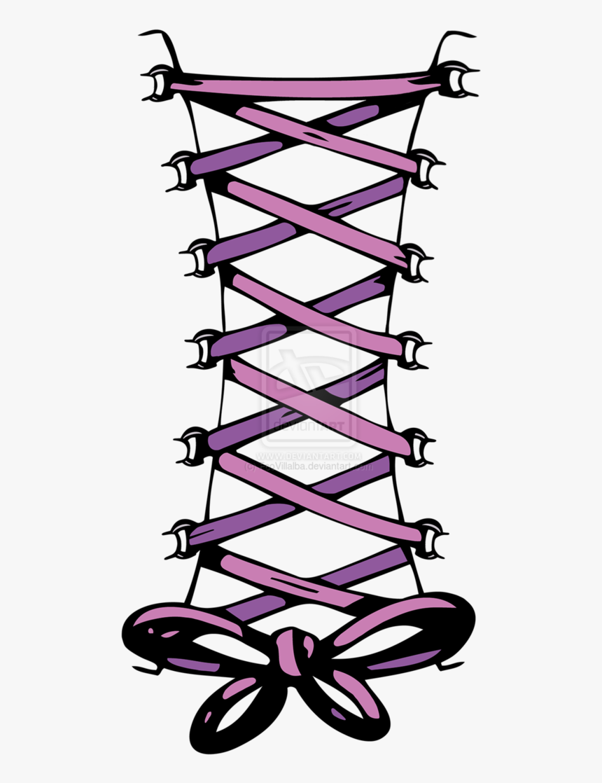 Lace Clipart Corset Lace - Black Lace Corset Png, Transparent Png, Free Download