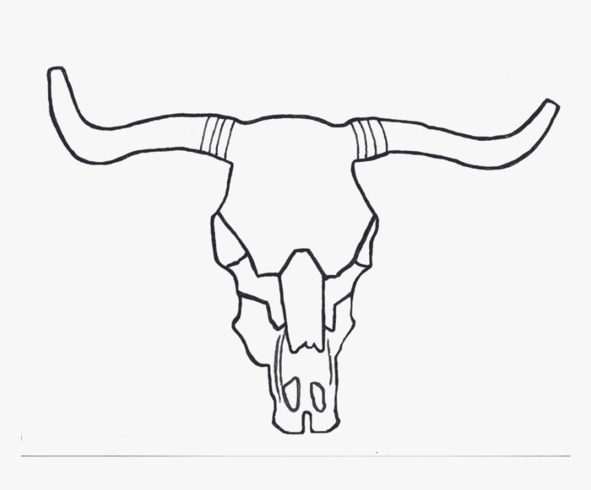 Georgia O Keeffe Skull Coloring Pages , Png Download - Cow Skull Coloring Pages, Transparent Png, Free Download