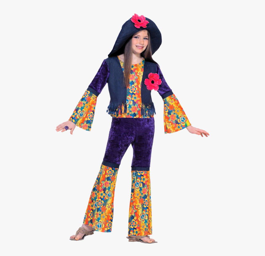 World Costume Festival Hippie Teenager Disguise - Flower Child Costume, HD Png Download, Free Download