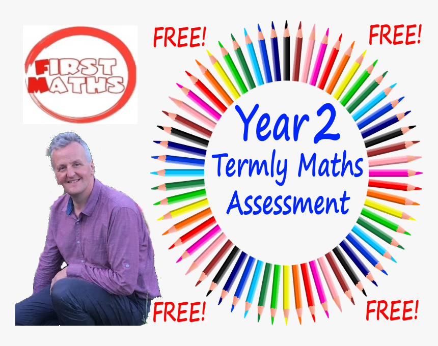 Free Year 2 Youtube Maths Assessment Tests Powerpoint - Transparent Circle Of Pencils, HD Png Download, Free Download
