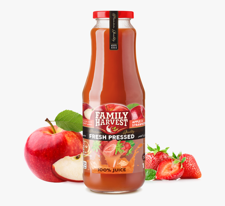 Family Harvest Fresh Pressed Strawberry Juice - Family Fresh Juice, HD Png Download, Free Download