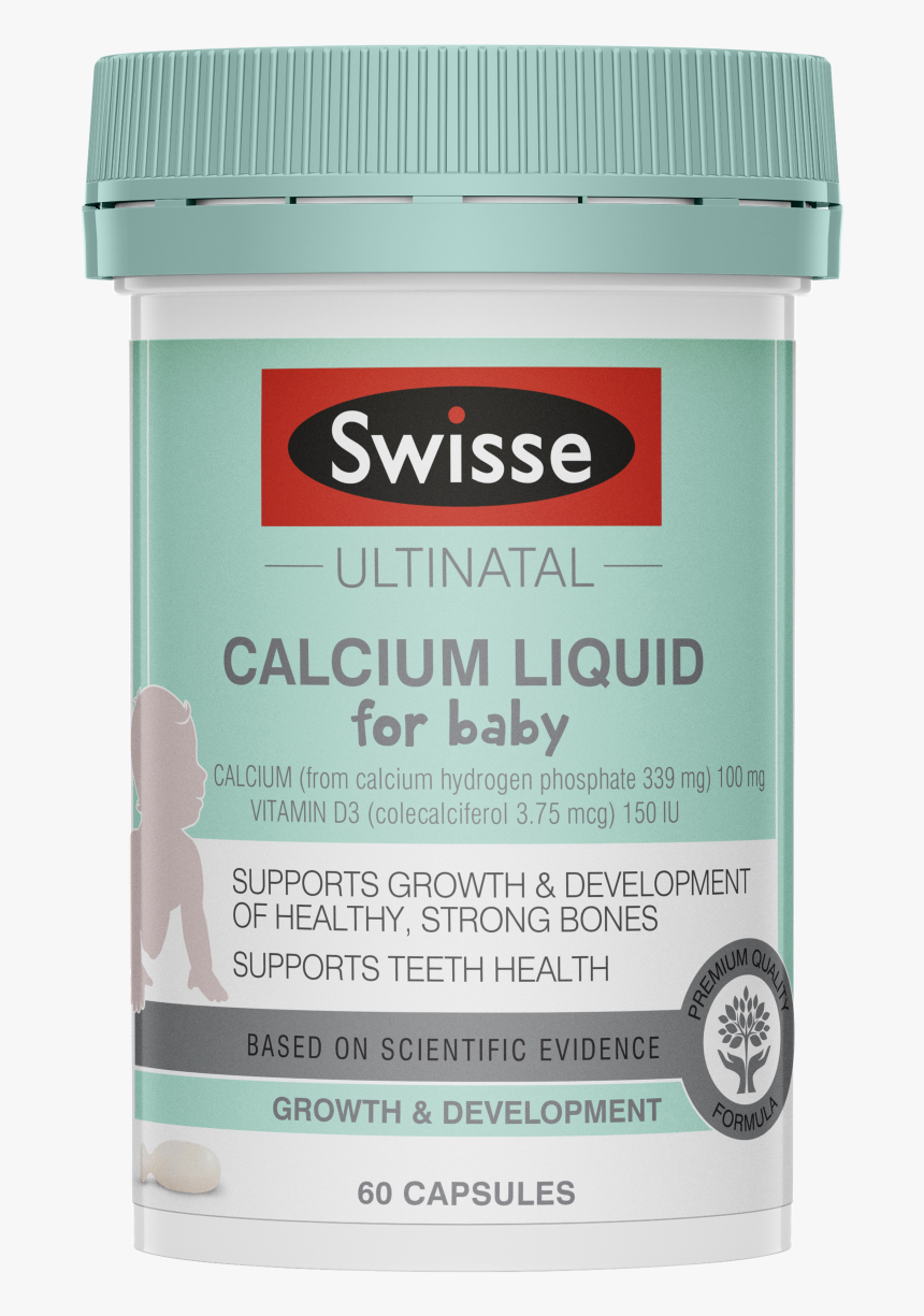 Swisse Ultinatal Calcium Liquid For Baby Cap X - Swisse Ultinatal Calcium Liquid For Baby, HD Png Download, Free Download