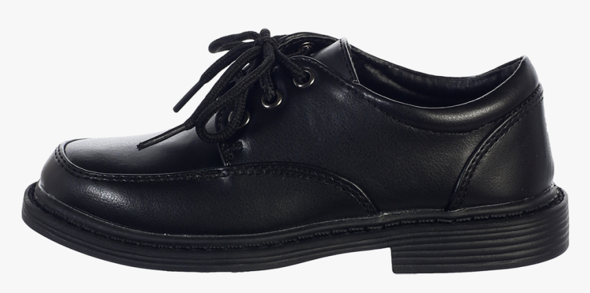 Black Matte Finish Oxford Lace Tie Dress Shoes Boys - Sneakers, HD Png Download, Free Download