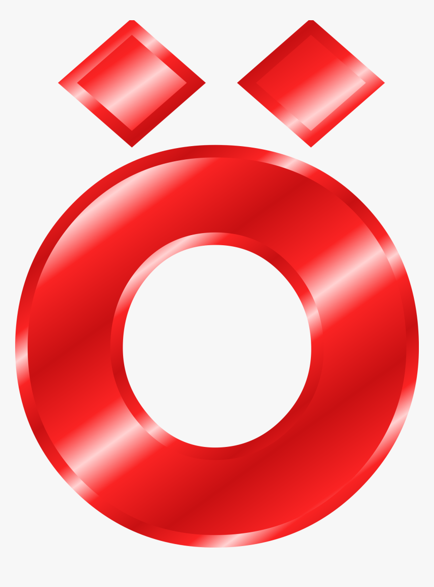 Effect Letters Alphabet Red - Ö Png, Transparent Png, Free Download