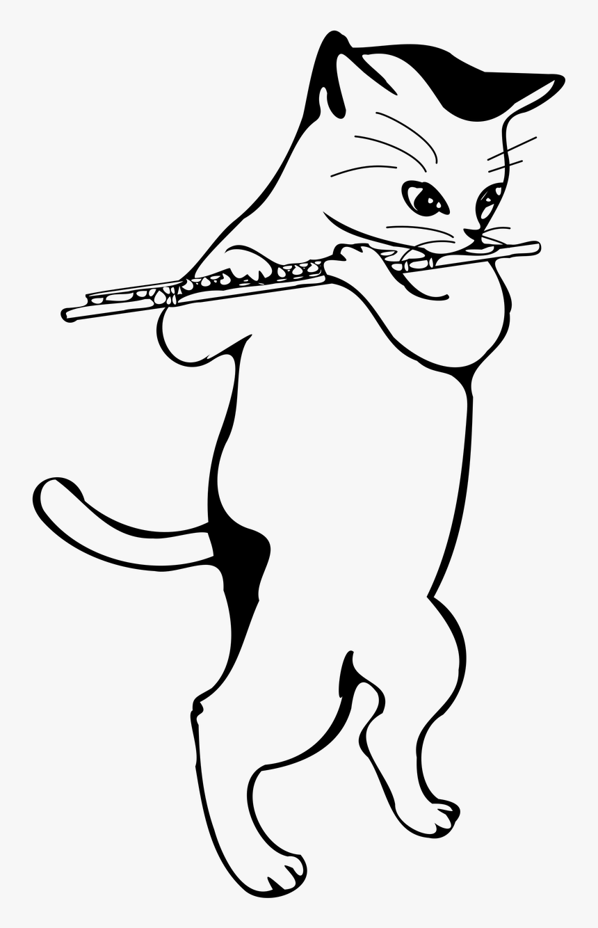 Flute Cat, HD Png Download, Free Download