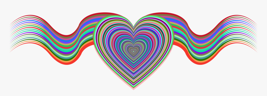 Heart Ribbons Clip Arts - Ribbon Heart Clipart Png, Transparent Png, Free Download