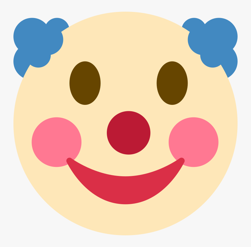 File - Twemoji2 1f921 - Svg - Twitter Clown Emoji, HD Png Download, Free Download