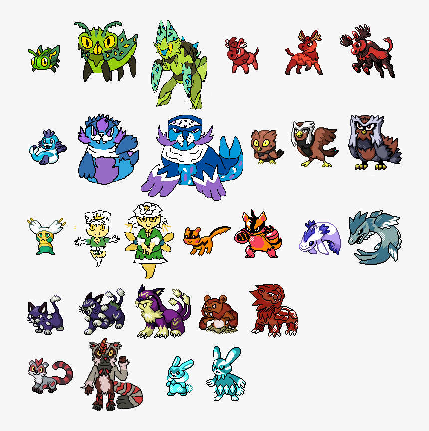 Pokémon Firered And Leafgreen , Png Download - Pokemon Sun And Moon Pokedex, Transparent Png, Free Download