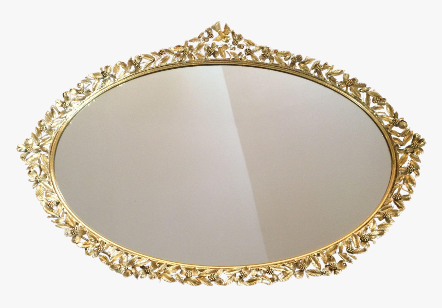 1950s Bird & Dogwood Vanity Mirror - Circle, HD Png Download, Free Download