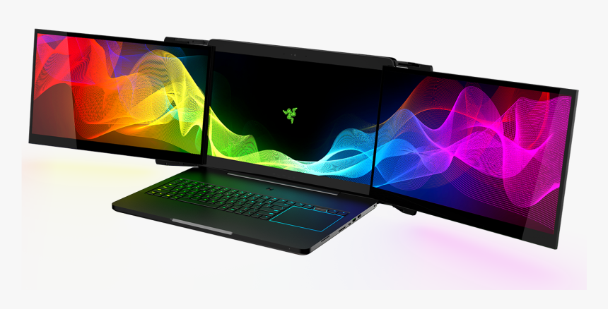 Project Valerie - Razer Laptop 3 Screens, HD Png Download, Free Download