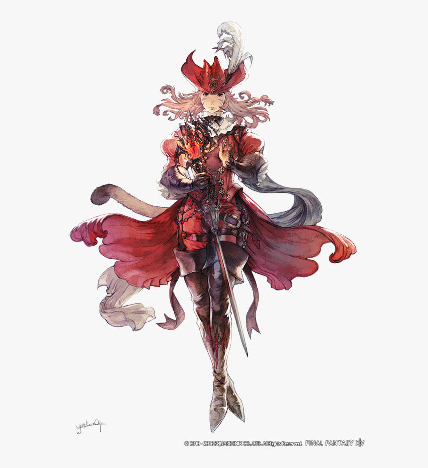 Ffxiv Red Mage Concept Art, HD Png Download, Free Download