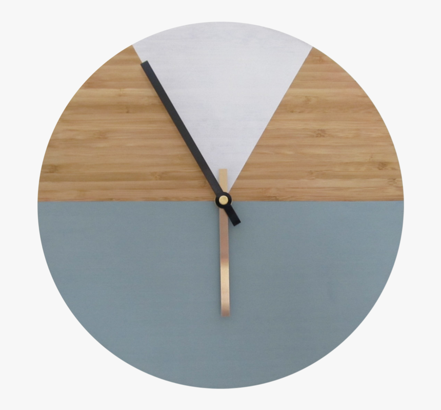 Two Tone Chalk Paint Bamboo Clock By Capeclocks - Punta Entinas-sabinar, HD Png Download, Free Download