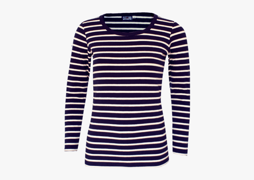 Black And White Striped Cropped Shirts Long Sleeve, HD Png Download, Free Download