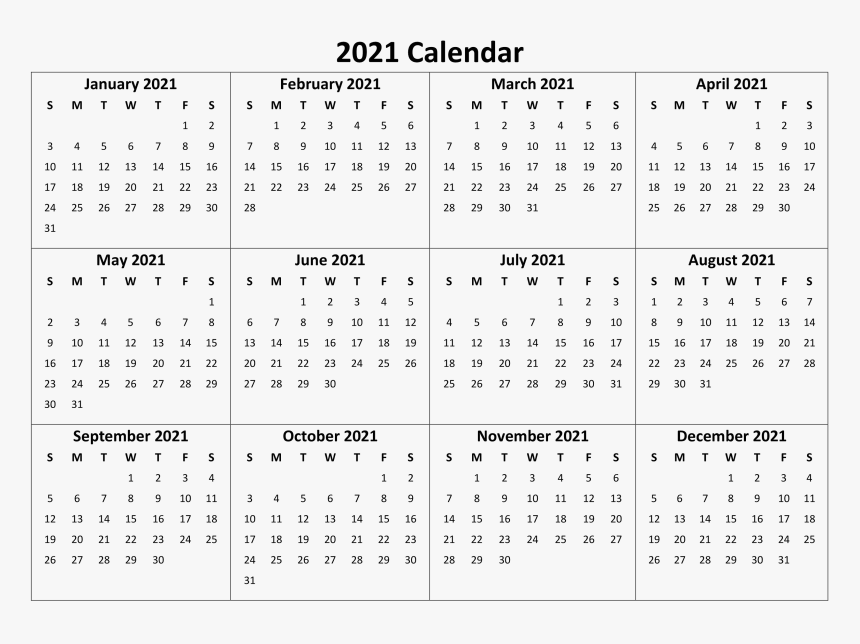Calendar 2021 Transparent Images - July And August 2011 Calendar, HD Png Download, Free Download