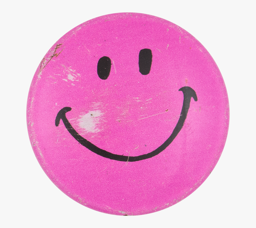 Dark Pink Smiley Face Smileys Button Museum - Circle, HD Png Download, Free Download