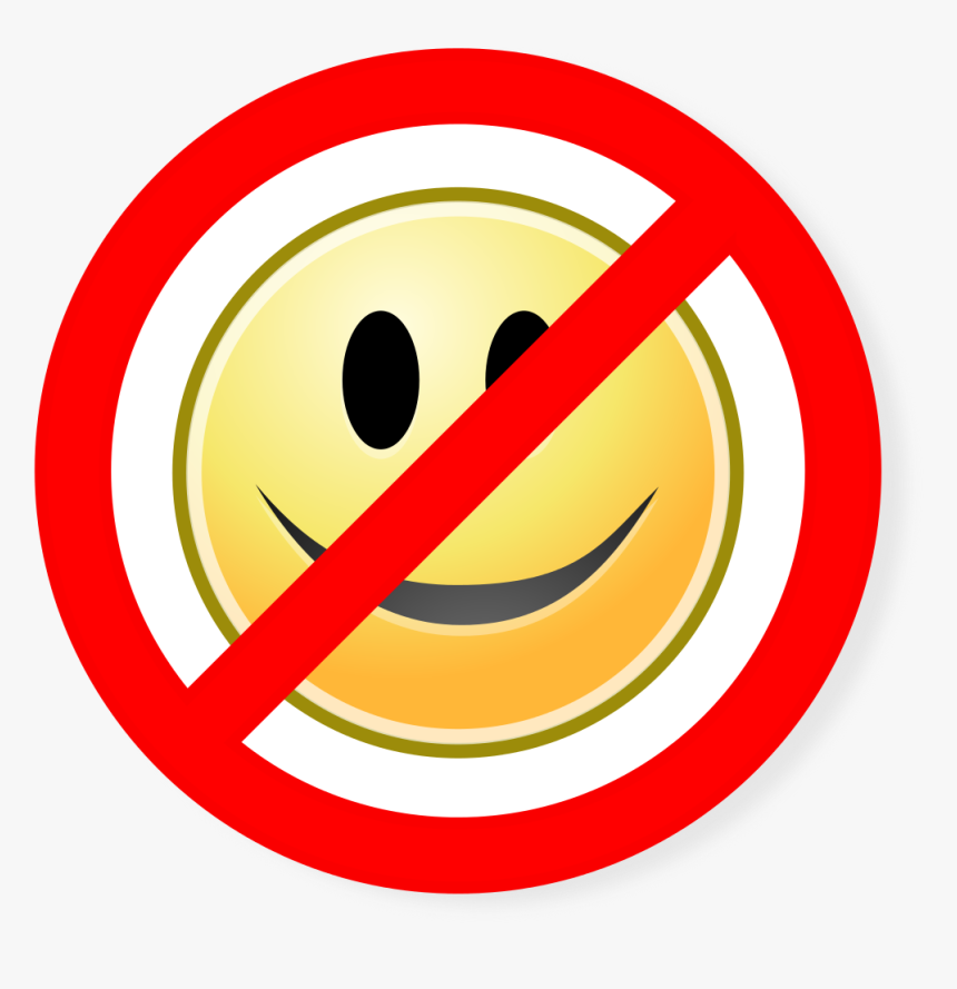 File - No Smileys - Svg - Wikimedia Commons - Fuck - No Smileys, HD Png Download, Free Download
