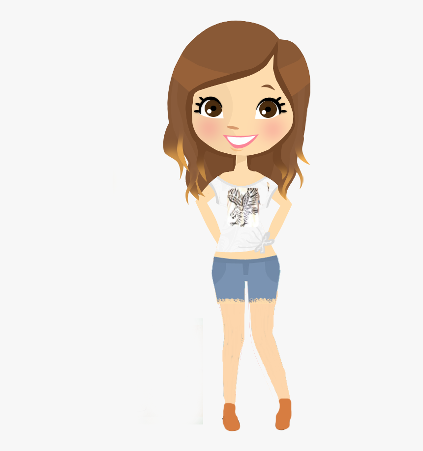 Brown Hair Girl Clipart, HD Png Download, Free Download