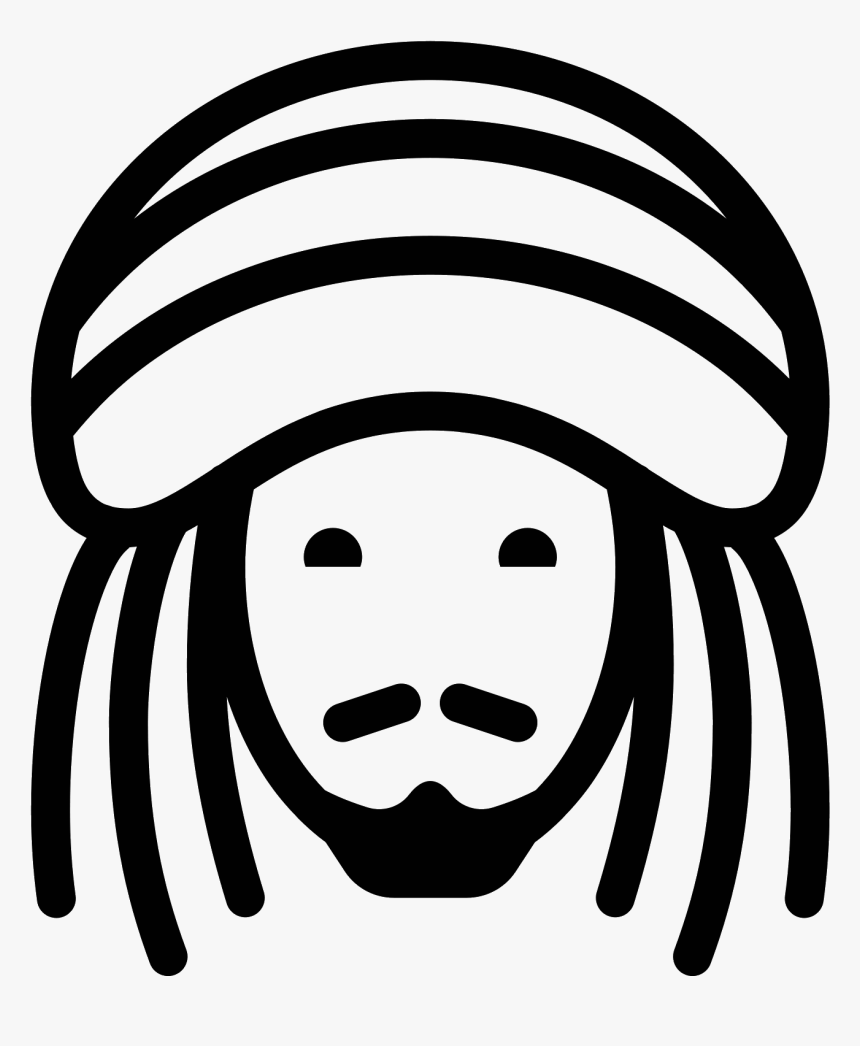 Vector Dreads Png - Rasta Icon, Transparent Png, Free Download