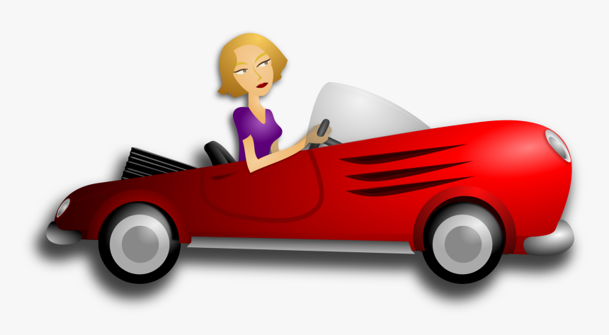 Blonde Female Driver Clip Arts - Driving Transparent, HD Png Download, Free Download