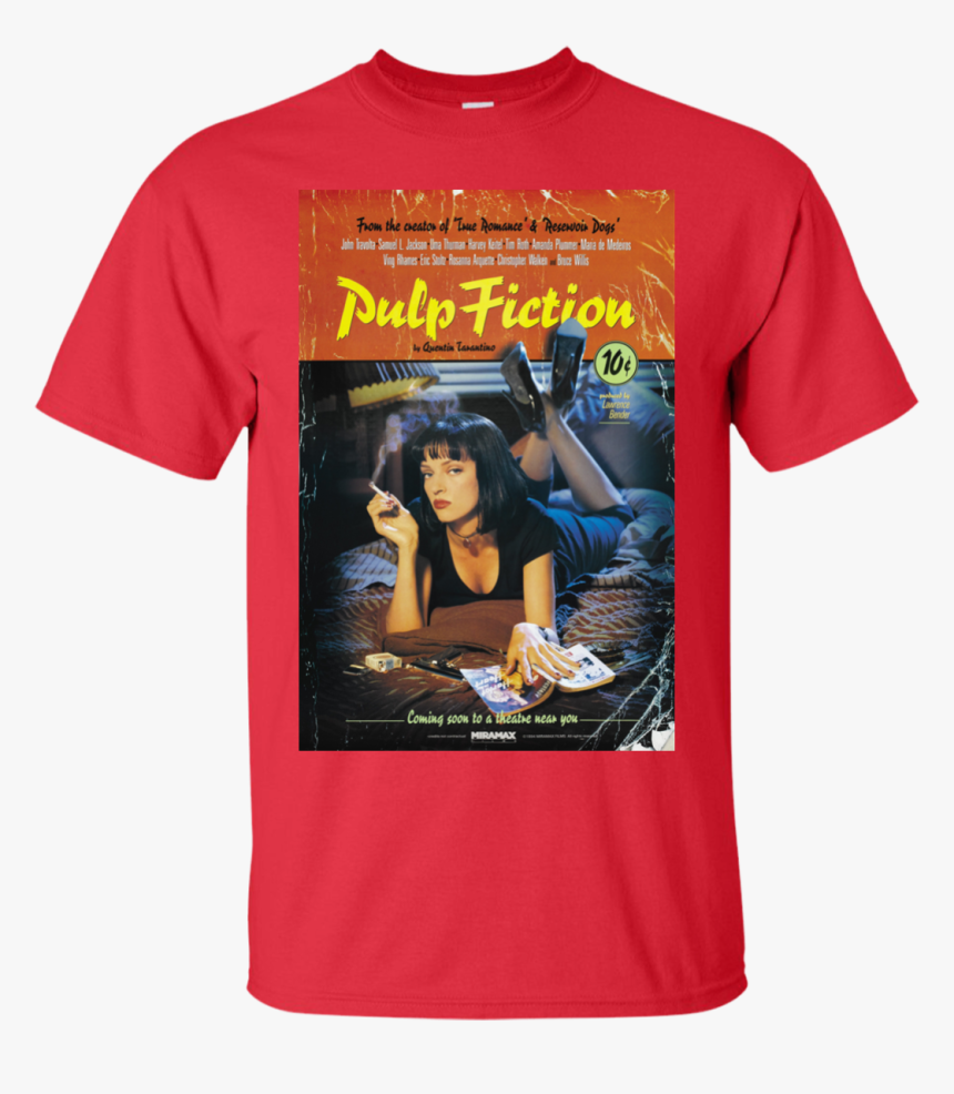 Pulp Fiction Movie Poster T-shirt - Pulp Fiction Film Poster, HD Png Download, Free Download