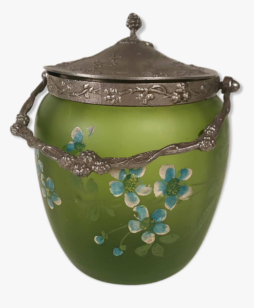 Green Glass Cookie Jar - Ceramic, HD Png Download, Free Download