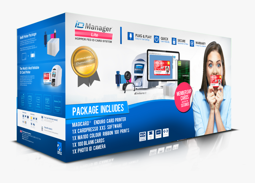 Id Manager Membership Id Card System - Card Printer, HD Png Download, Free Download