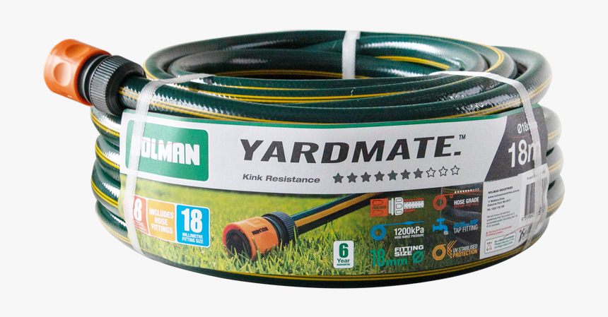 18mm X 18m Yardmate Garden Hose - 18mm Garden Hose, HD Png Download, Free Download