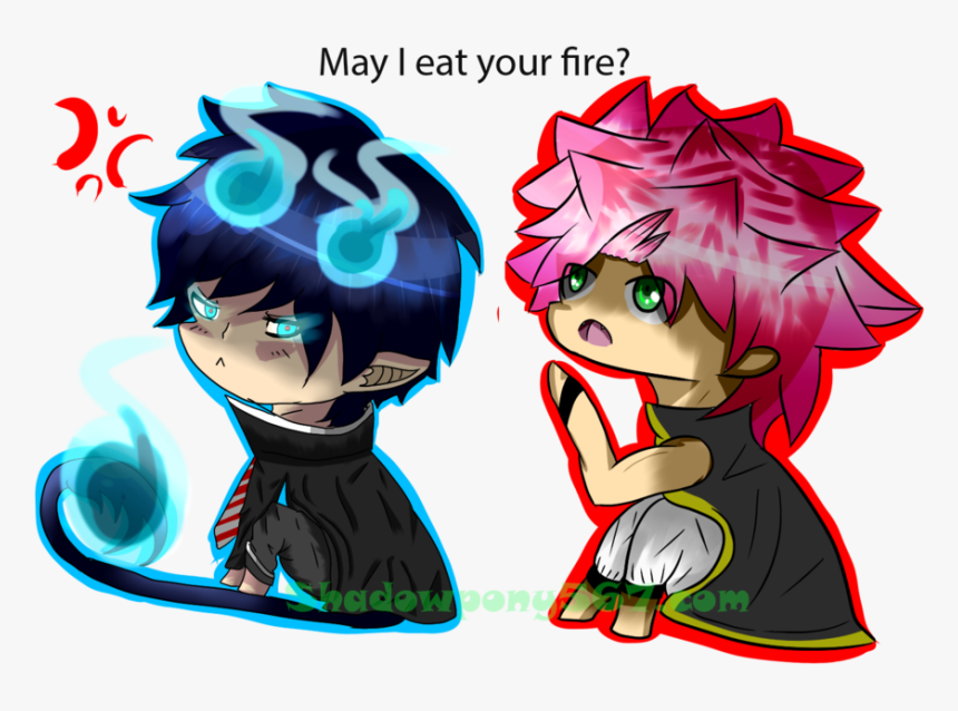 Natsu Vs Rin Okumura , Png Download - Cartoon, Transparent Png, Free Download
