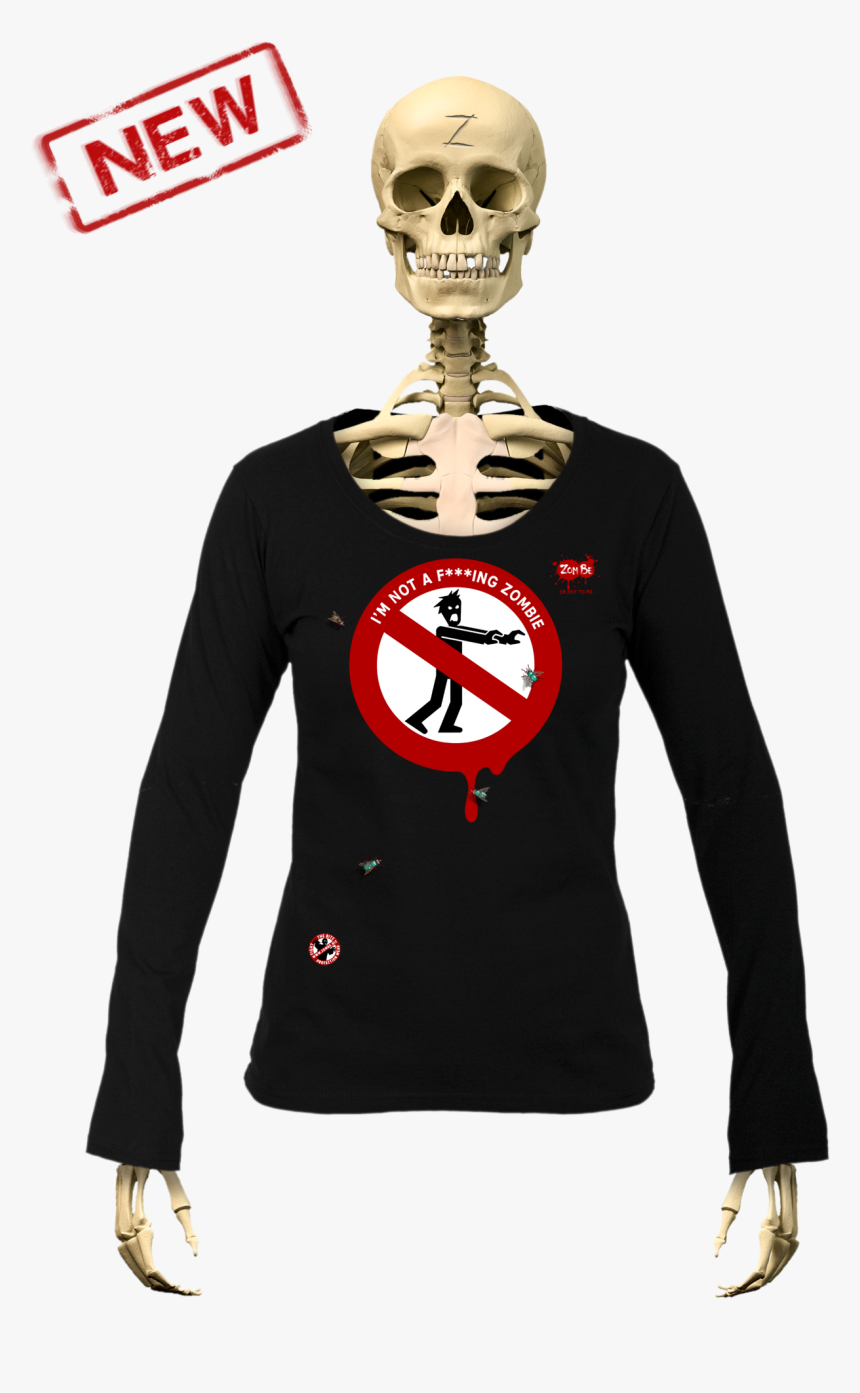 Zombe Longsleeves Anti Zombie Not Zombie For Women", HD Png Download, Free Download