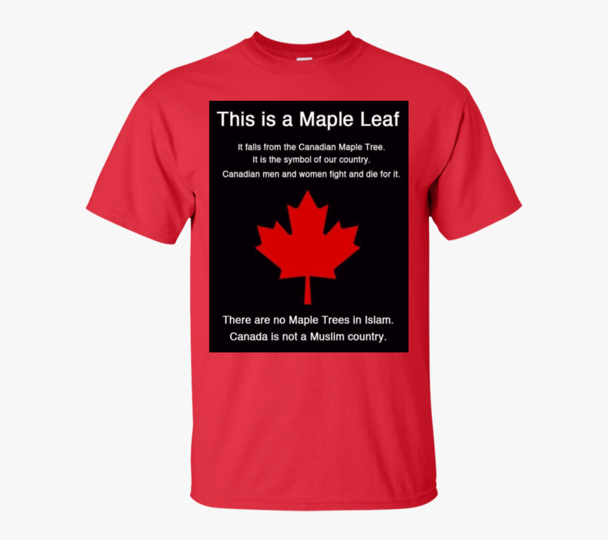 This Is A Maple Leafnot Muslim - Hamilton Shirts Lyrics, HD Png Download, Free Download