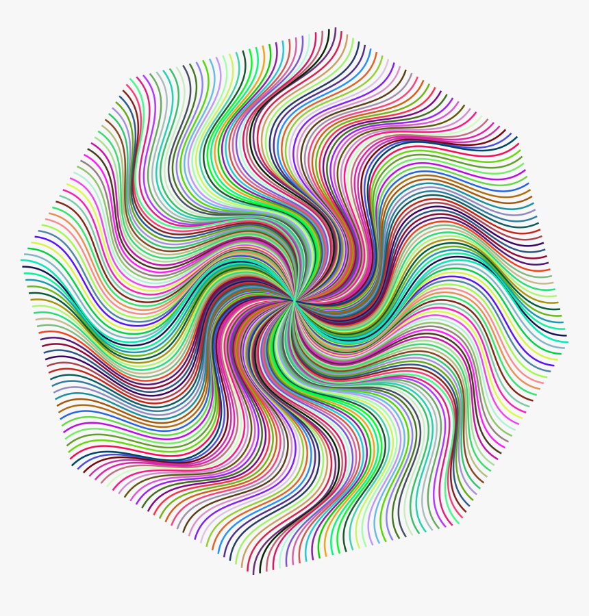 Prismatic Pinwheel Line Art No Background Clip Arts, HD Png Download, Free Download