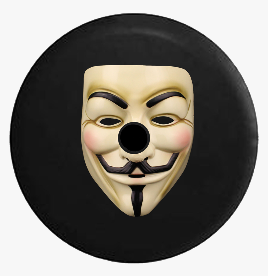 Jeep Wrangler Jl Backup Camera Anonymous Mask Guy Fawkes - Mascaras De Hackers, HD Png Download, Free Download