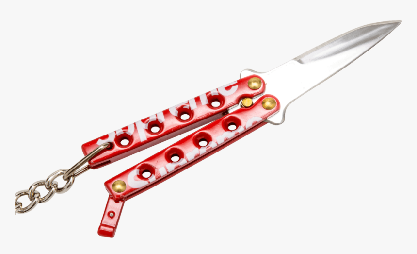 Butterfly Knife , Png Download - Supreme Balisong, Transparent Png, Free Download