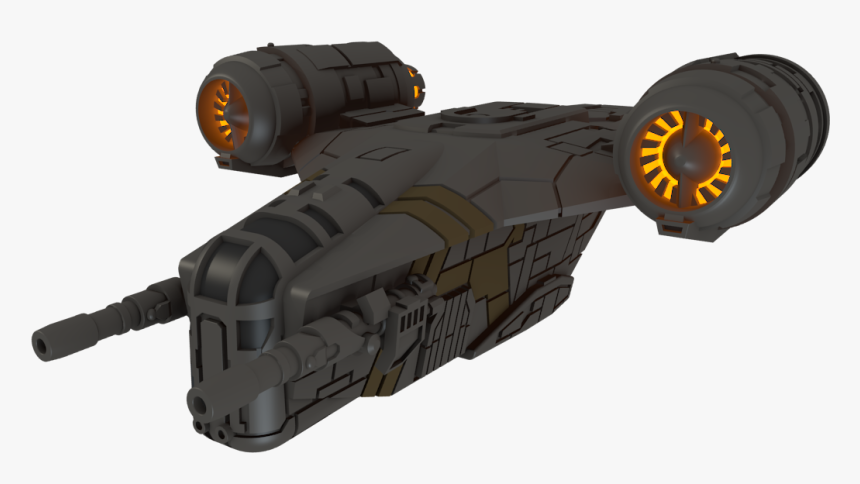 Cyep8vq - Mandalorian Ship 3d Model, HD Png Download, Free Download