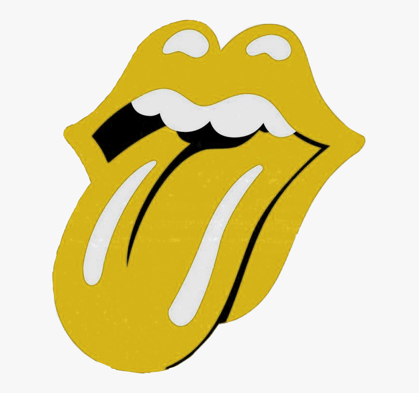 #cute #yellow #yellowaesthetic #vintage #rollingstones - Cute Yellow Asthetic Stickers, HD Png Download, Free Download